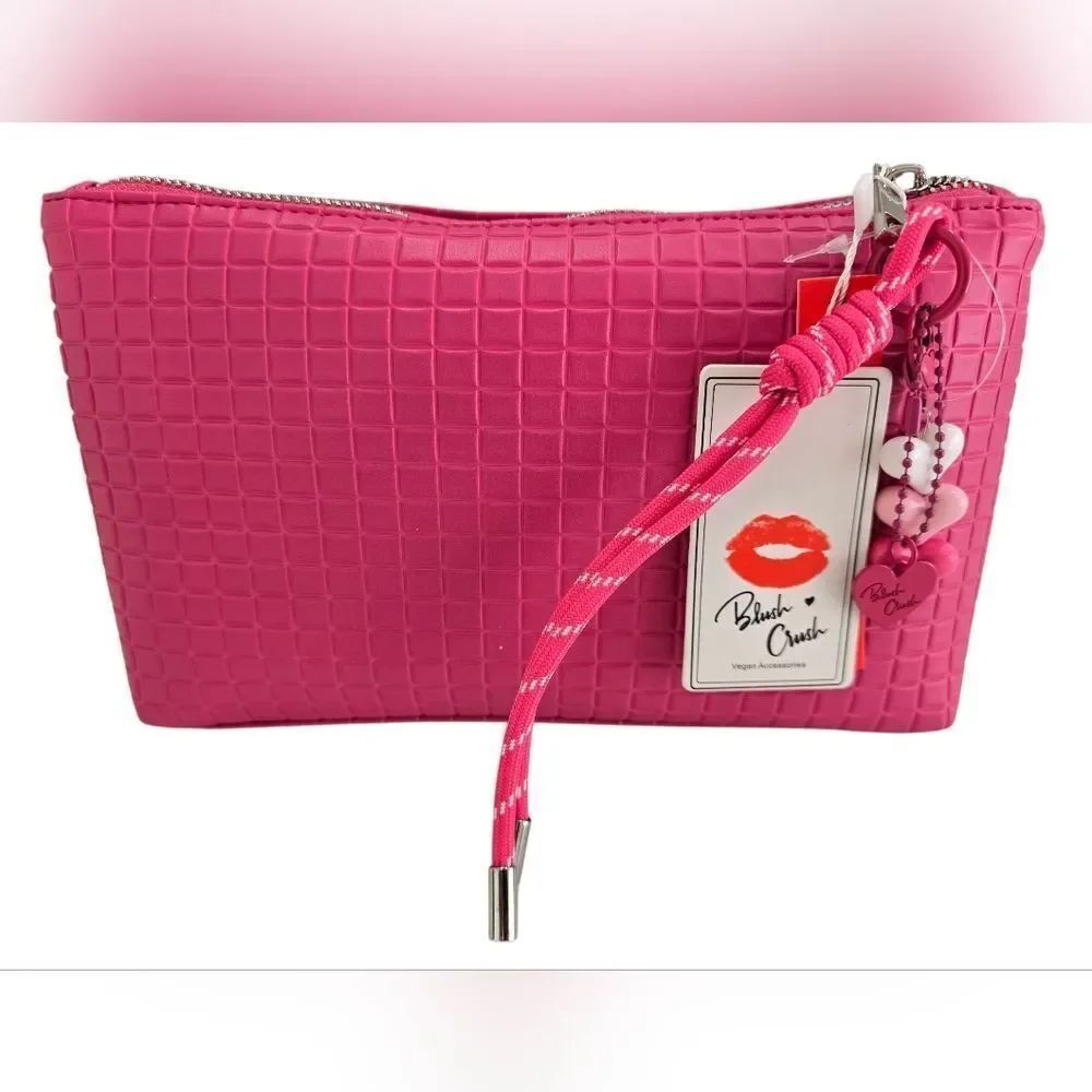 Pink Textured Women's Bag - Picture 7 of 11